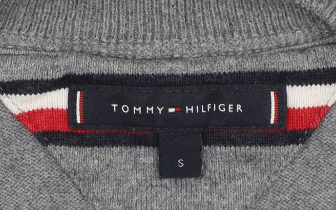Mens UK Size S Tommy Hilfiger Grey Pullover Jumper