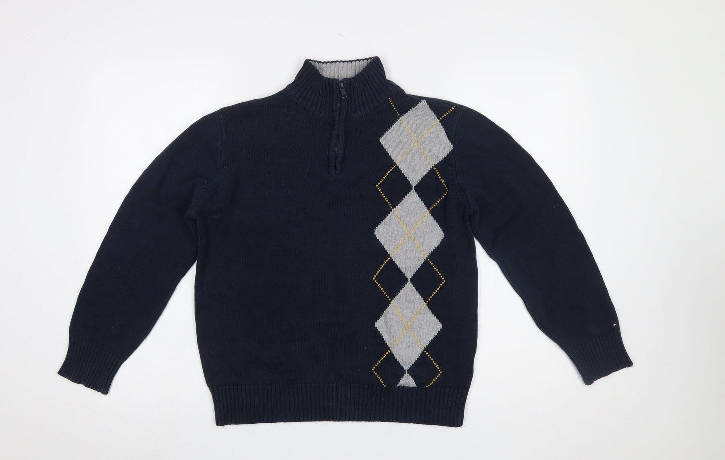 Boys UK Size 16 Years Tommy Hilfiger Blue Pullover Jumper