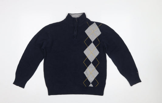 Boys UK Size 16 Years Tommy Hilfiger Blue Pullover Jumper