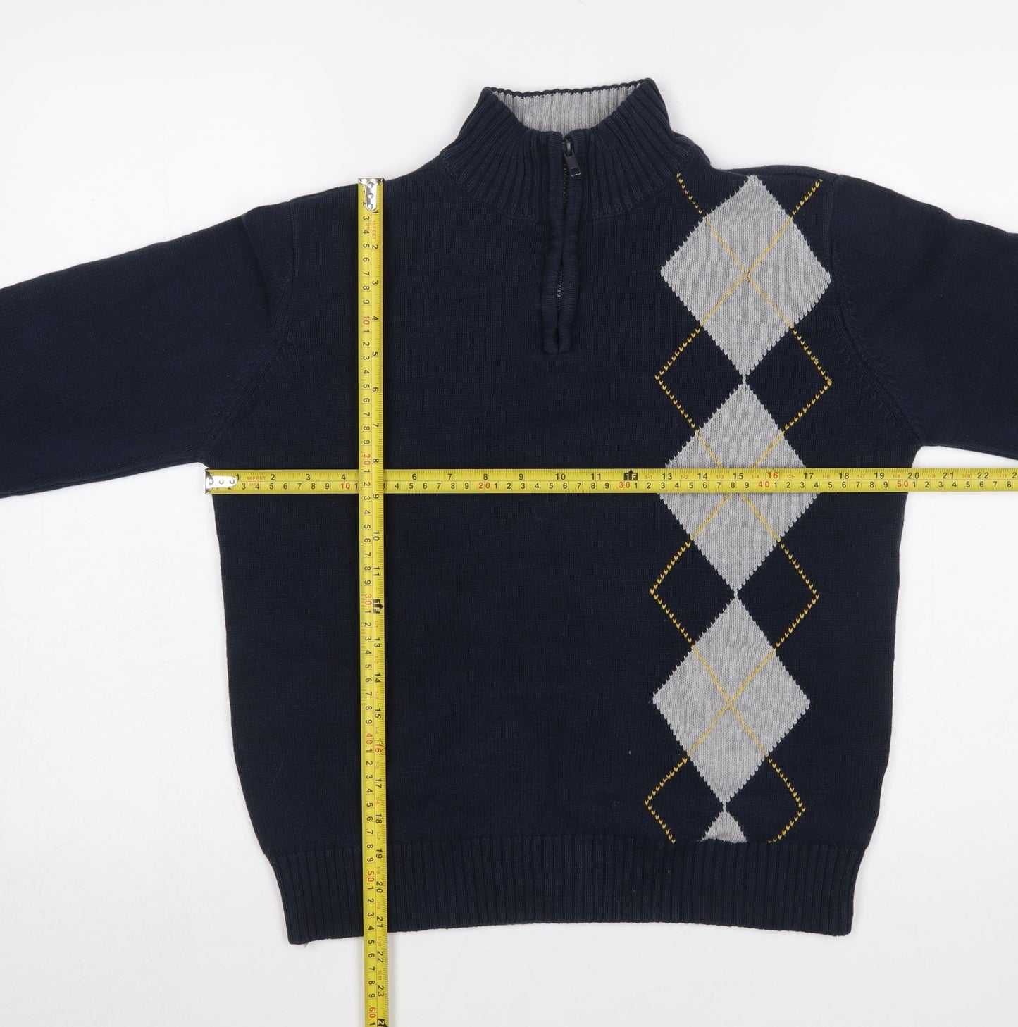 Boys UK Size 16 Years Tommy Hilfiger Blue Pullover Jumper