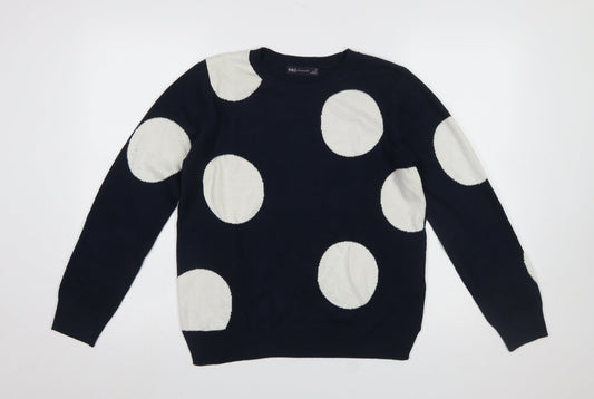 Womens UK Size 12 Marks and Spencer Blue Pullover Jumper