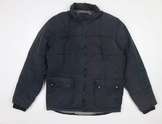 Mens UK Size XL Gap Blue Puffer Jacket