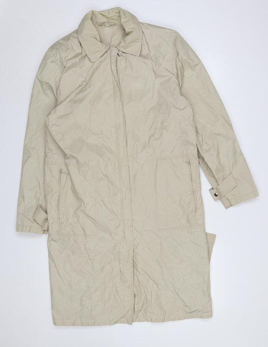 Womens UK Size 12 Daywear Beige Rain Coat