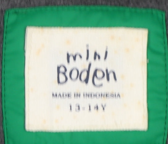 Boys UK Size 13-14 Years Mini Boden Green Puffer Jacket