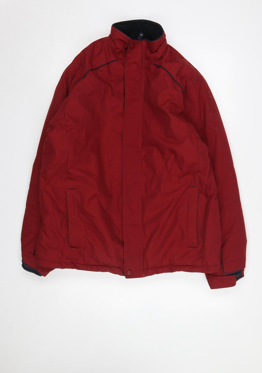 Mens UK Size S Cedarwood State Red Puffer Jacket
