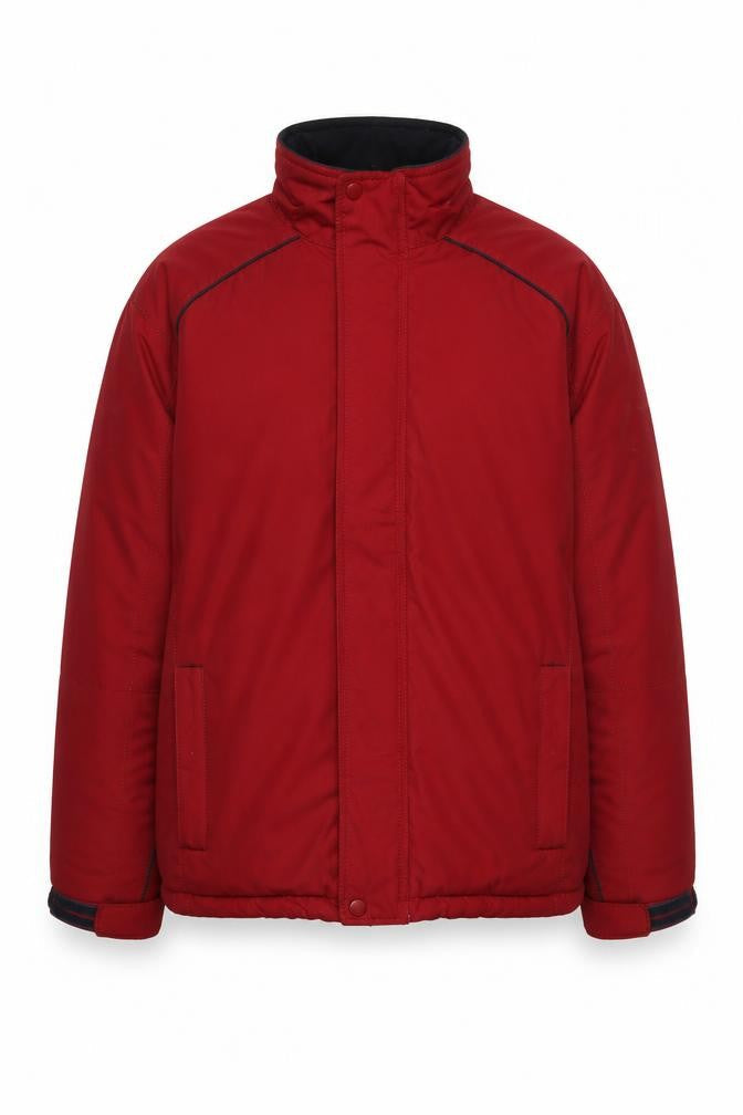 Mens UK Size S Cedarwood State Red Puffer Jacket