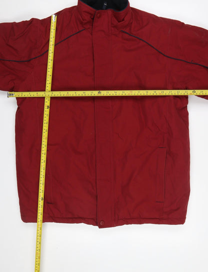 Mens UK Size S Cedarwood State Red Puffer Jacket