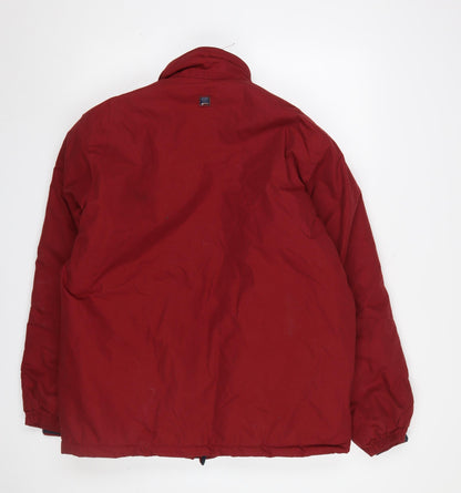 Mens UK Size S Cedarwood State Red Puffer Jacket
