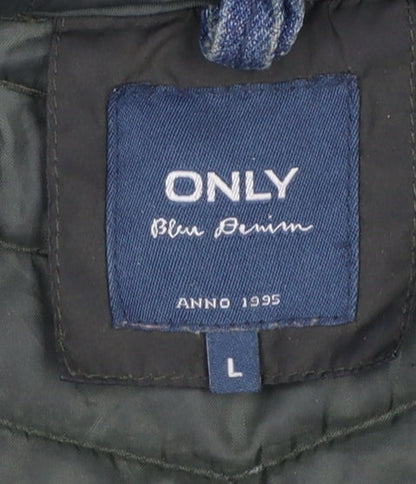Womens UK Size L Only Black Puffer Jacket