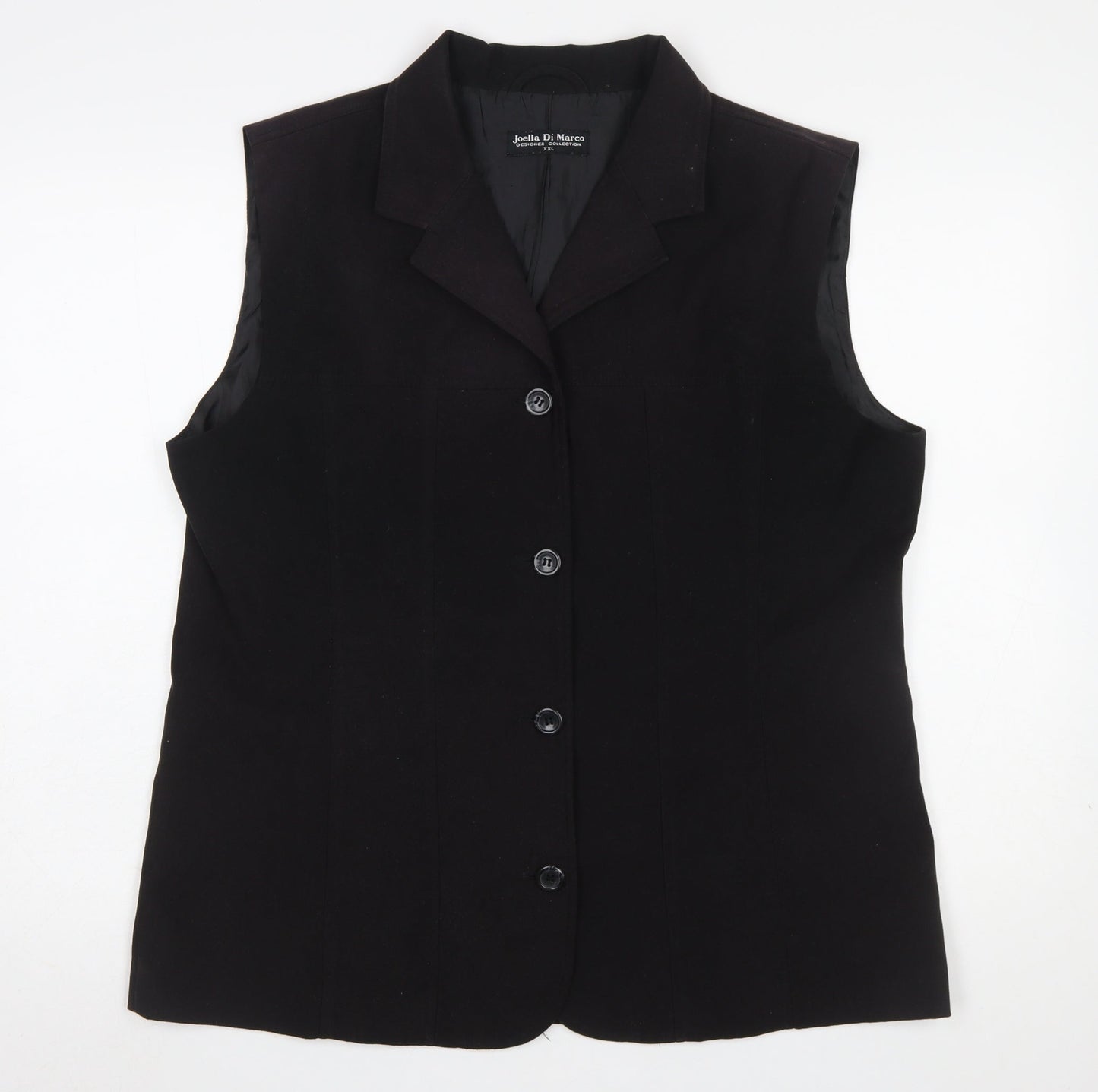 Womens UK Size 2XL Joella Di Marco Black Basic Jacket
