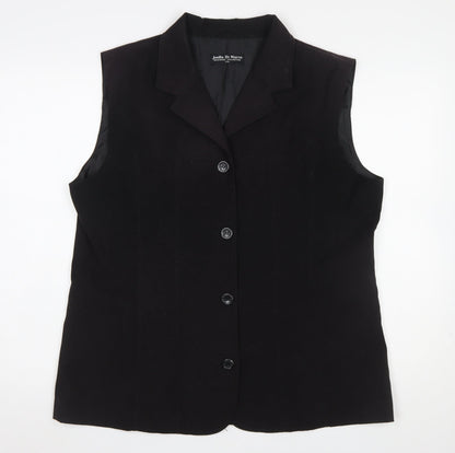 Womens UK Size 2XL Joella Di Marco Black Basic Jacket