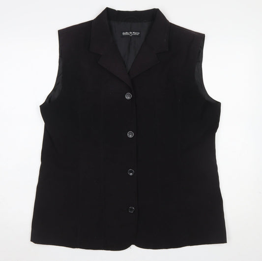 Womens UK Size 2XL Joella Di Marco Black Basic Jacket