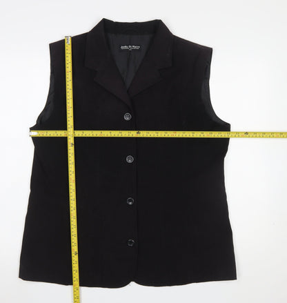 Womens UK Size 2XL Joella Di Marco Black Basic Jacket
