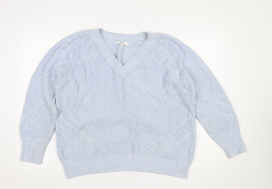 Womens UK Size L NEXT Blue Pullover Jumper
