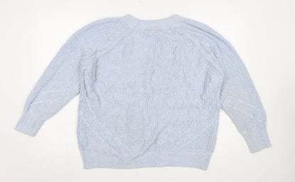 Womens UK Size L NEXT Blue Pullover Jumper