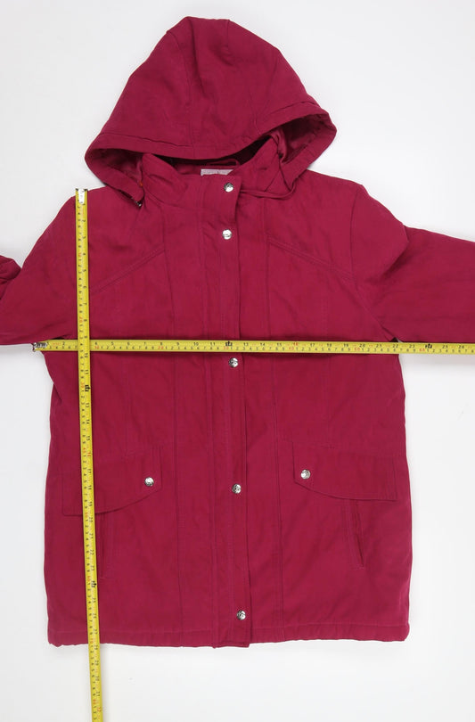 Womens UK Size 14 EWM Red Parka Coat
