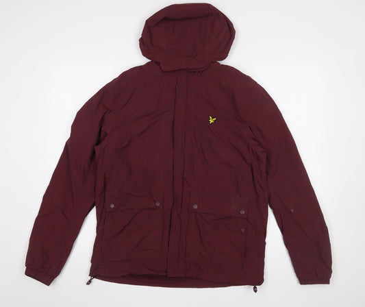 Mens UK Size S Lyle & Scott Red Parka Coat