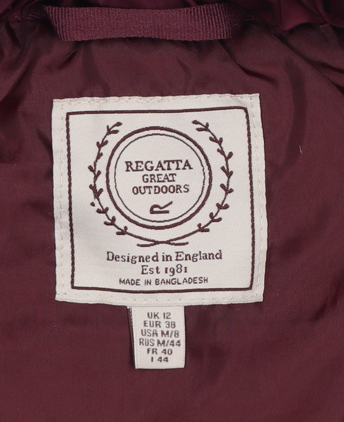 Womens UK Size 12 Regatta Red Puffer Jacket