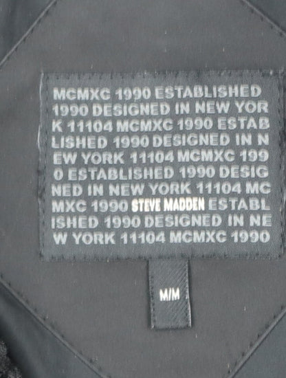 Womens UK Size M Steve Madden Black Parka Coat