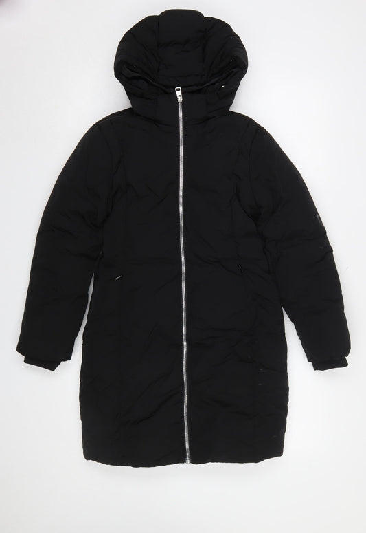 Womens UK Size 10 Calvin Klein Jeans Black Puffer Jacket