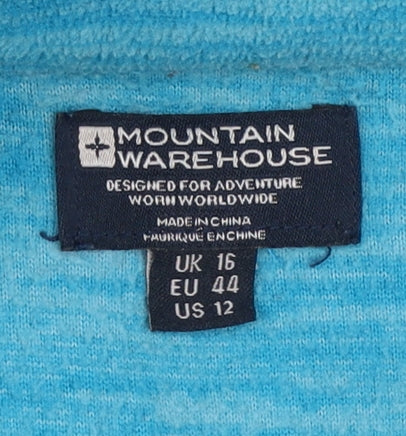 Womens UK Size 16 Mountain Warehouse Blue Pullover Sweatshirt