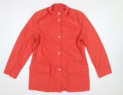 Womens UK Size 12 Basler Red Rain Coat