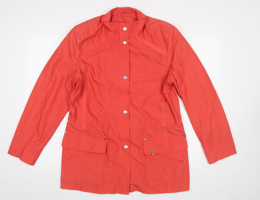 Womens UK Size 12 Basler Red Rain Coat