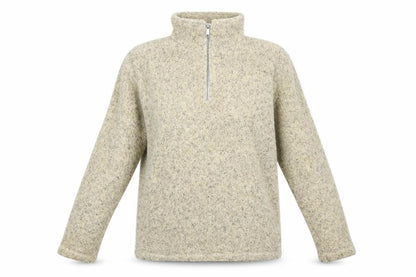 Womens UK Size M/L Interval Sports Beige Pullover Sweatshirt