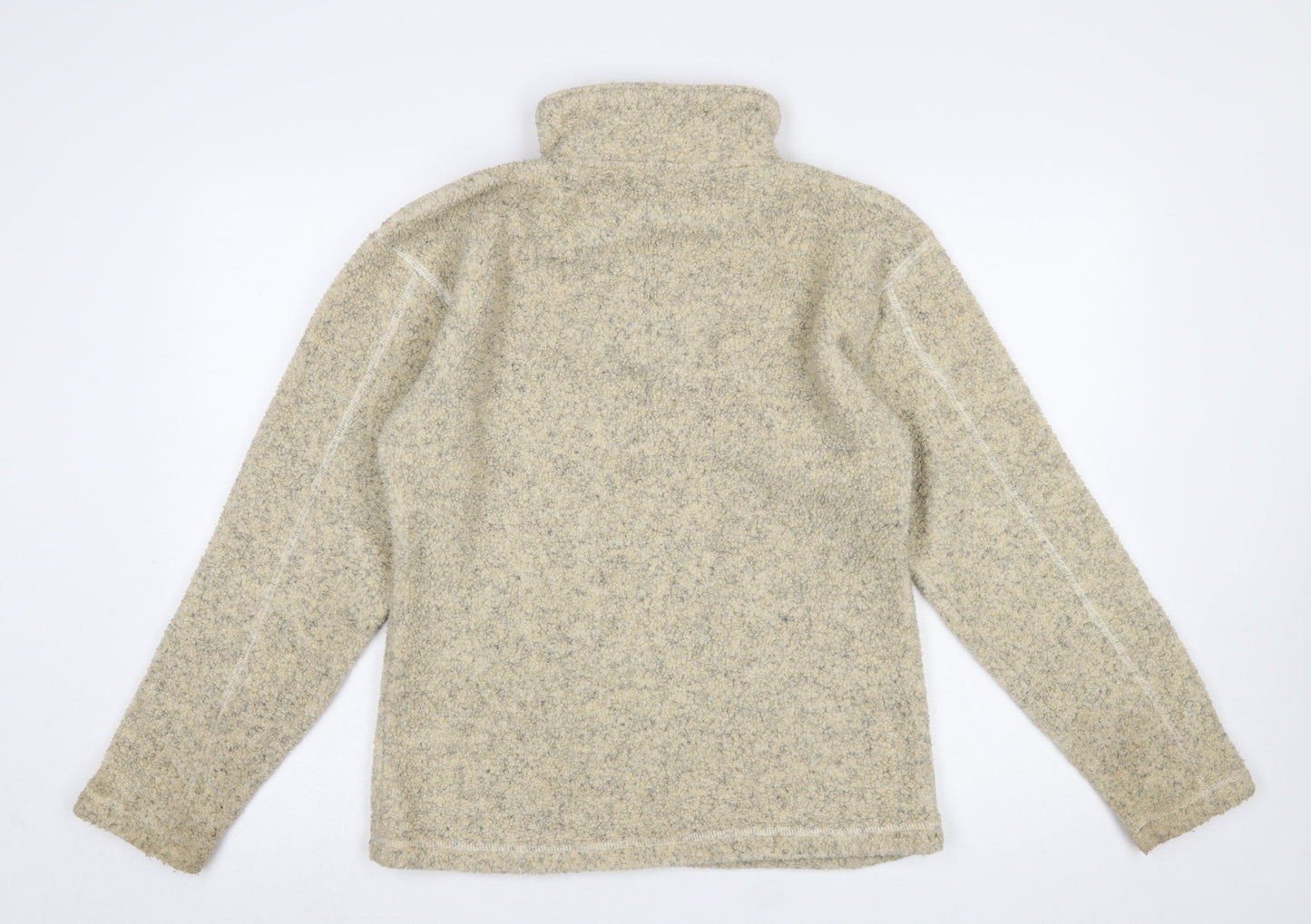 Womens UK Size M/L Interval Sports Beige Pullover Sweatshirt