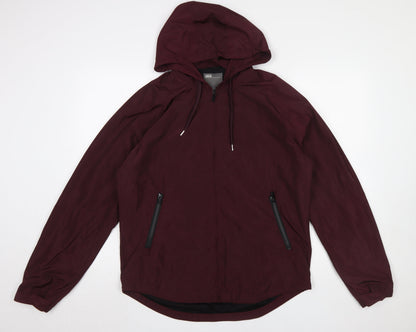 Mens UK Size L ASOS Red Windbreaker Coat