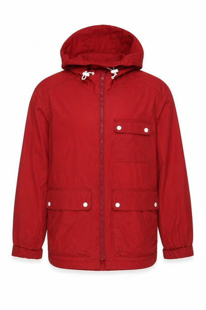 Mens UK Size M H&M Red Parka Coat
