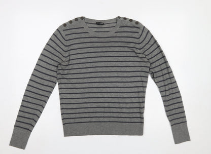 Womens UK Size L Club Monaco Grey Pullover Jumper