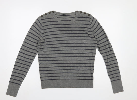 Womens UK Size L Club Monaco Grey Pullover Jumper