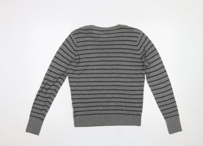 Womens UK Size L Club Monaco Grey Pullover Jumper