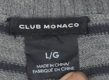 Womens UK Size L Club Monaco Grey Pullover Jumper