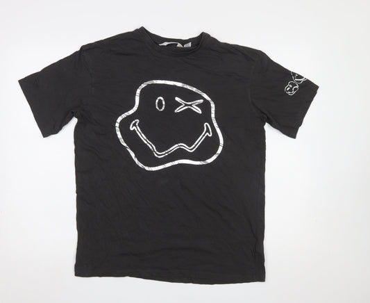 Girls UK Size 14 Years H&M Black Basic T-Shirt