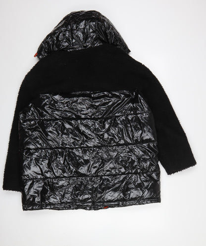 Womens UK Size L Zara Black Puffer Jacket
