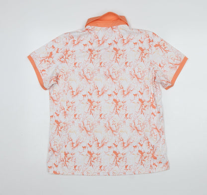 Womens UK Size 12 Pádráig Harrington for Dunnes Stores Orange Basic Polo