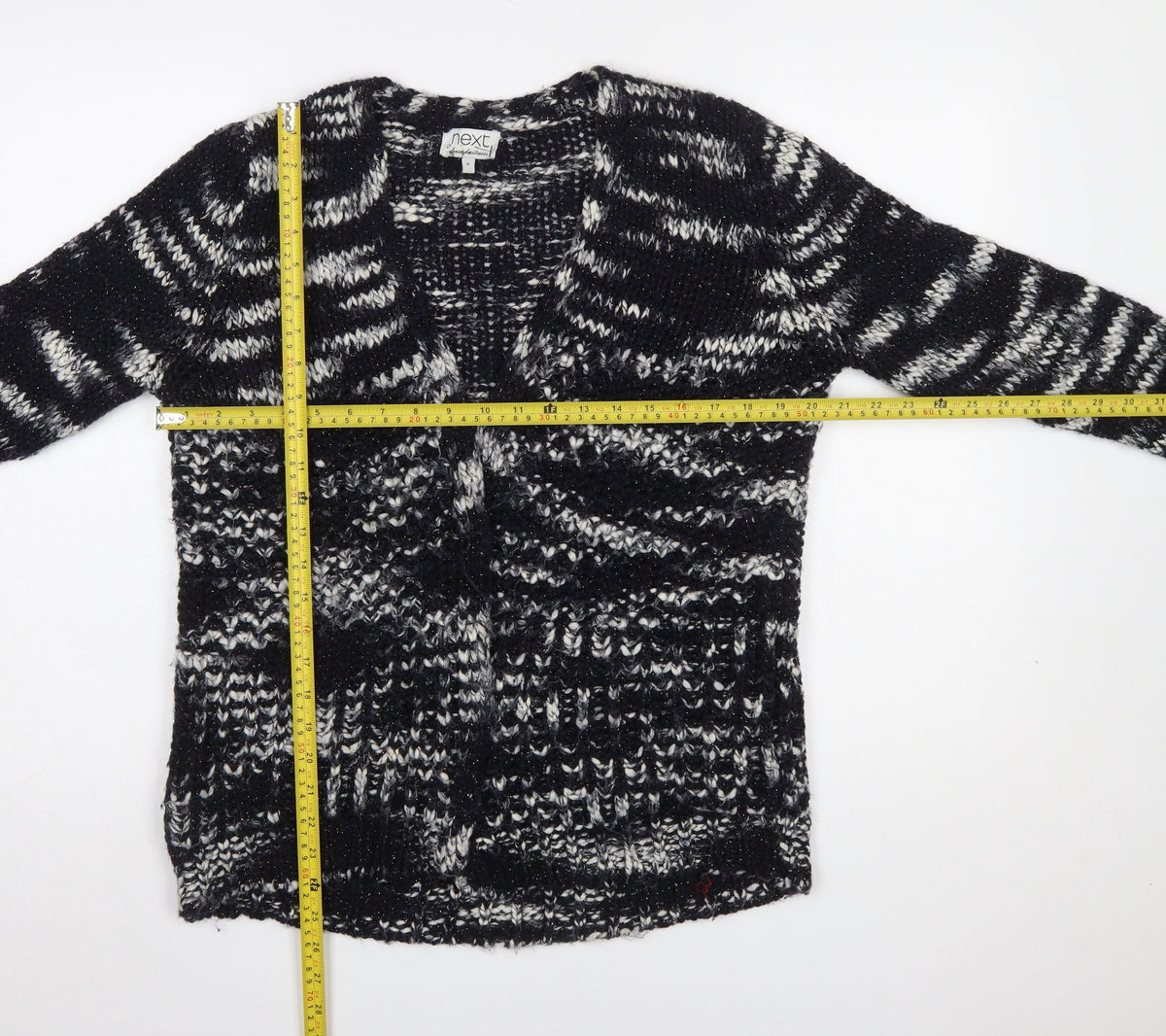 Womens UK Size M NEXT Black Cardigan Jumper