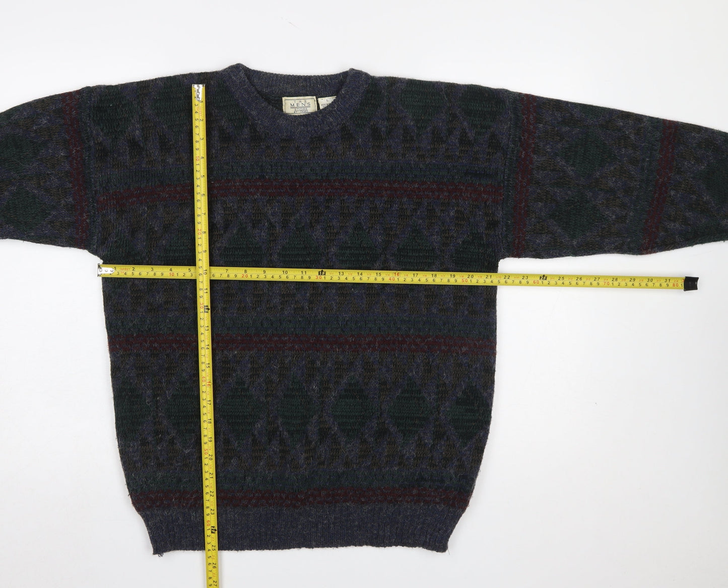 Mens UK Size L The Men's Store at Sears Multicoloured Pullover Jumper