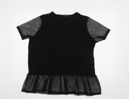 Womens UK Size XL Select Black Tunic Blouse