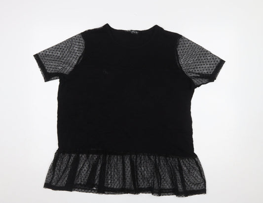 Womens UK Size XL Select Black Tunic Blouse
