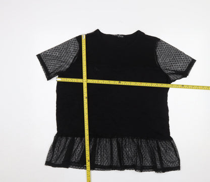 Womens UK Size XL Select Black Tunic Blouse
