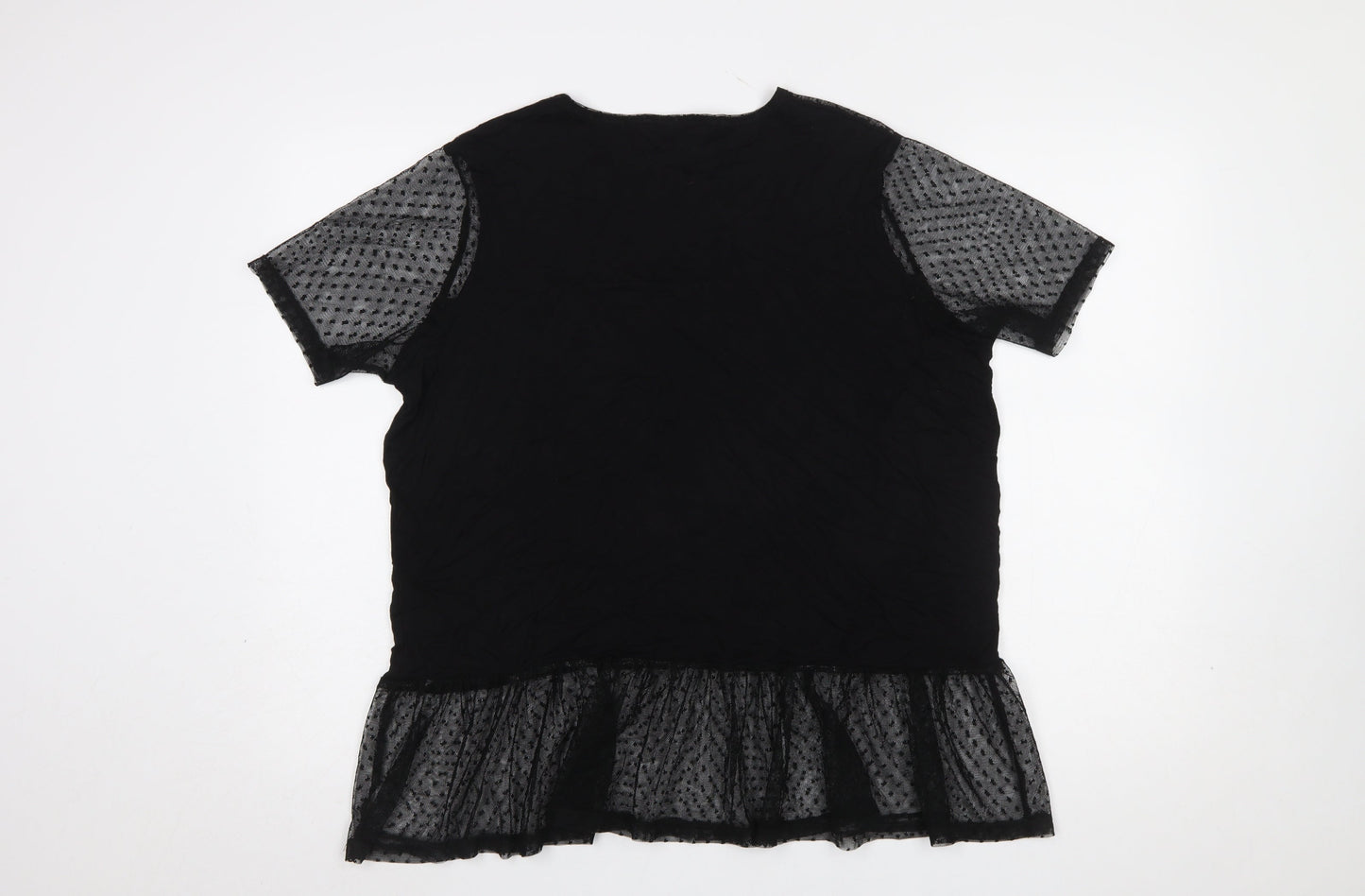 Womens UK Size XL Select Black Tunic Blouse