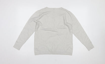 Womens UK Size 10/12 Damart Grey Pullover Jumper