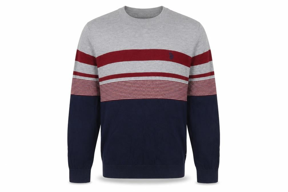 Mens UK Size M U.S. Polo Assn. Blue Pullover Jumper