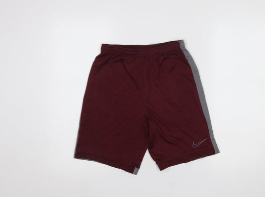 Nike Boys Red Dri-Fit Athletic Shorts XL 13-15 Years Moisture Wicking