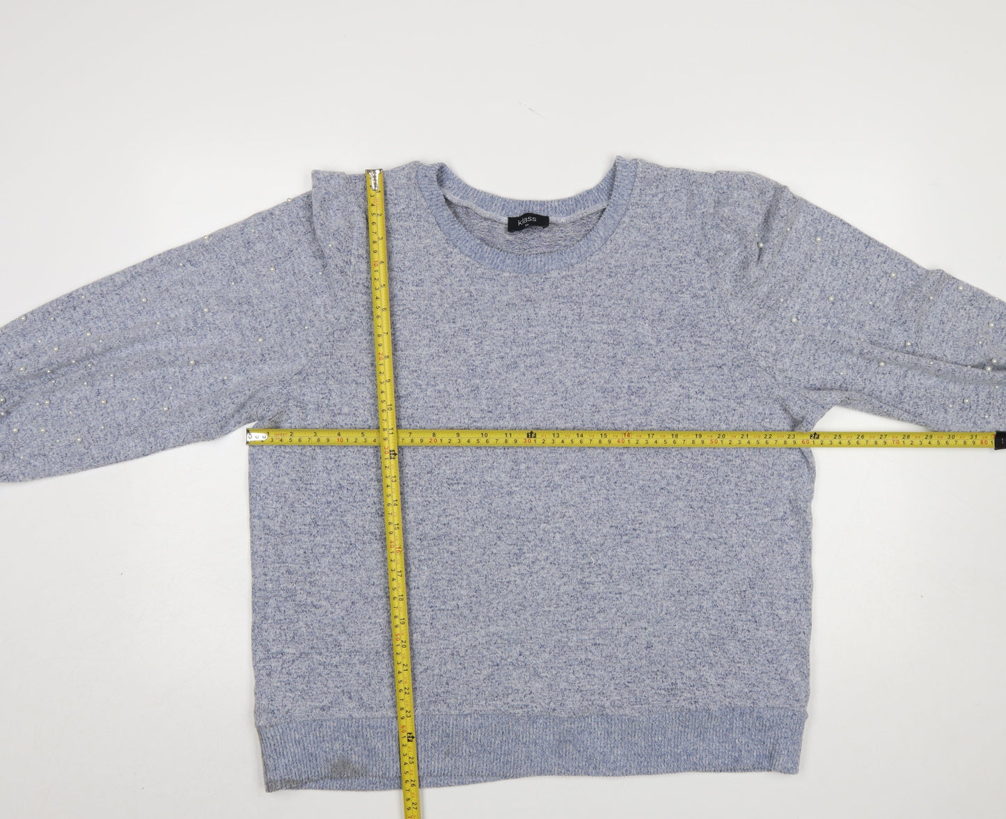 Womens UK Size 2XL Klass Blue Pullover Jumper