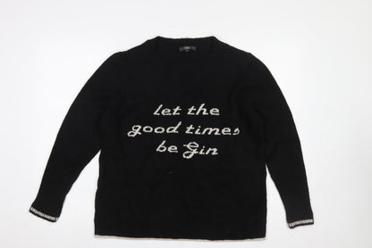 Womens UK Size 18 NEXT Black Pullover Jumper