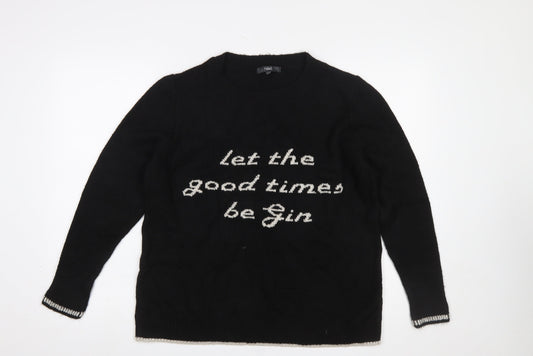 Womens UK Size 18 NEXT Black Pullover Jumper